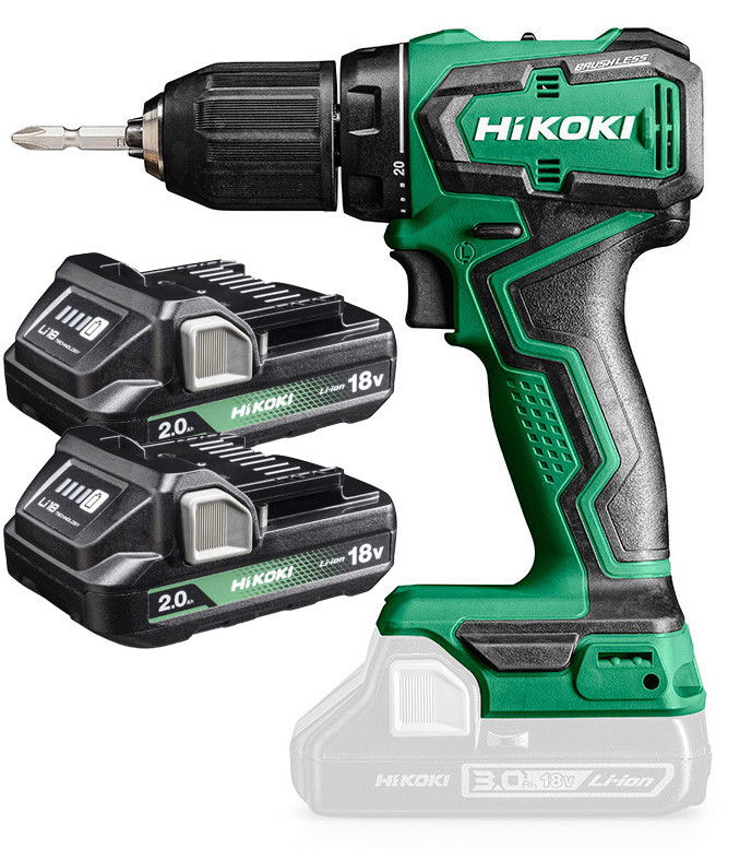 HiKoki DS18DDWRZ akkus fúró-csavarozó (2 x 2.0 Ah Li-ion akkuval) termék fő termékképe