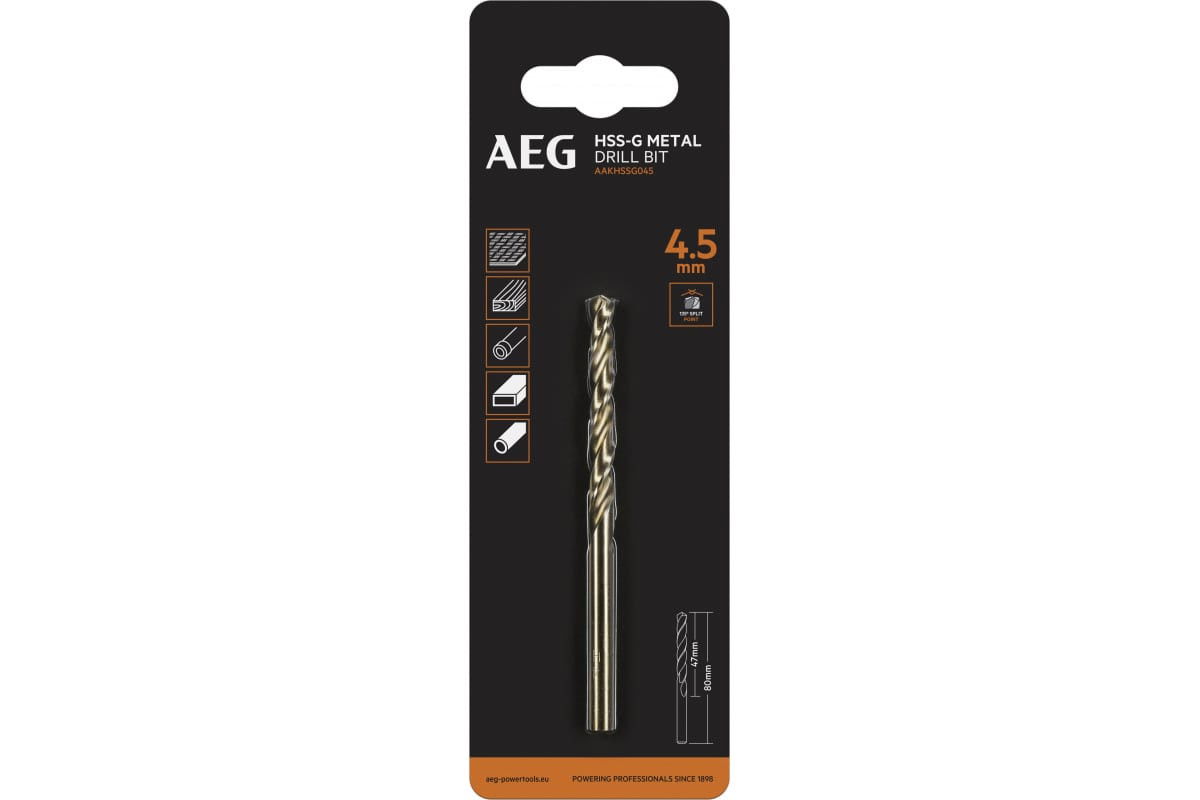 AEG AAKHSSG045 4.5mm HSS-G fúrószár termék fő termékképe