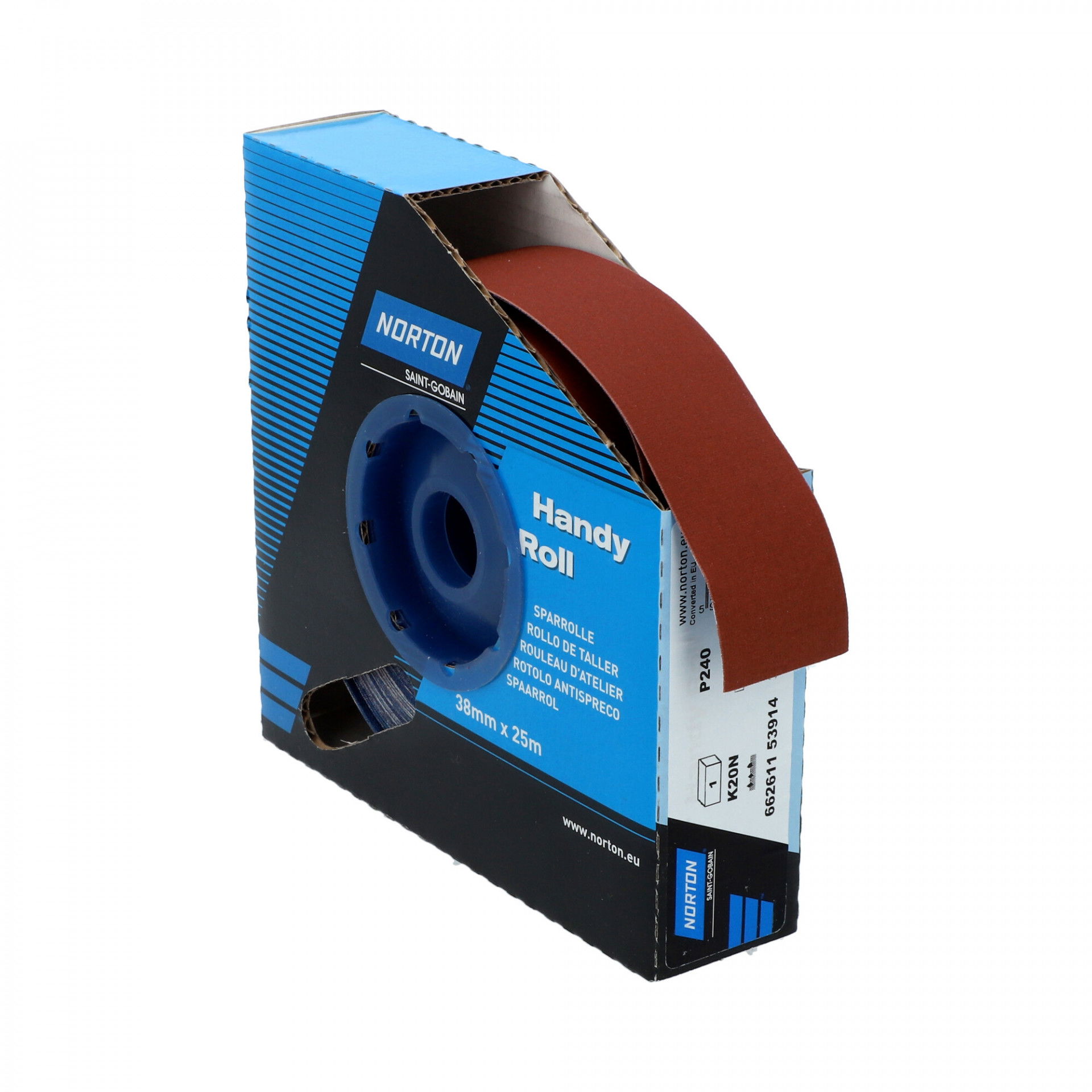 Norton K20N csiszolóvászon műhelytekercs 38mmx25m P240 termék fő termékképe