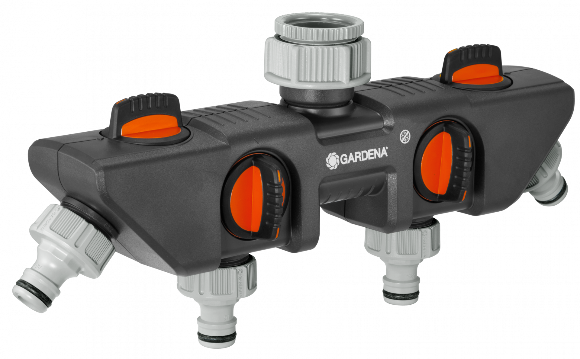 Original GARDENA System 4-utas vízelosztó, 33.3 mm (G 1") / 26.5 mm (G 3/4") termék fő termékképe