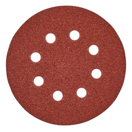 Milwaukee Tépőzáras csiszolólap, Ø 125 mm, 8 lyukú, 180-as finomság, 50 db/csomag termék fő termékképe