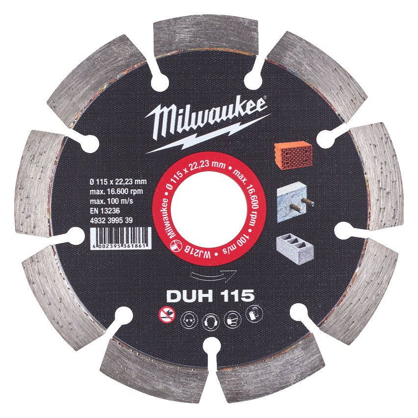 Milwaukee DUH gyémánt vágótárcsa, Ø115 mm termék fő termékképe