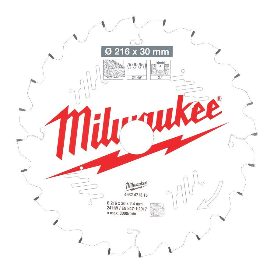 Milwaukee CSB MS W körfűrészlap 216/30/24ATB termék fő termékképe
