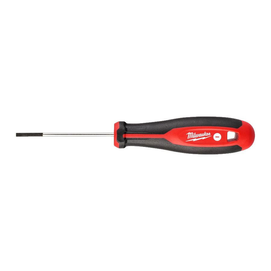 Milwaukee Lapos csavarhúzó 3-oldalú markolattal, 0.5 x 3 x 75 mm termék fő termékképe
