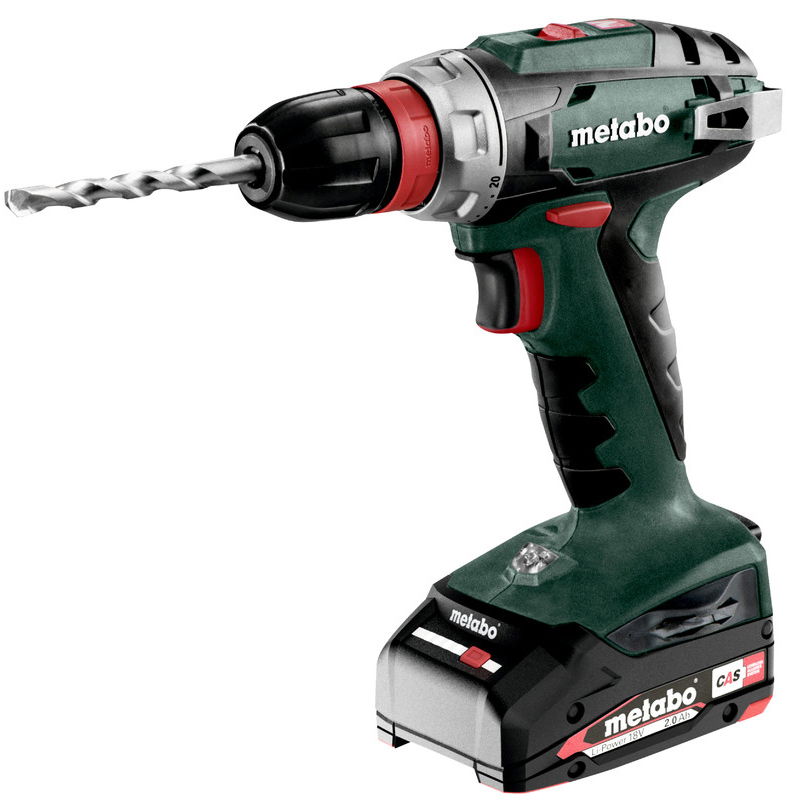 METABO BS 18 QUICK akkumulátoros fúró-csavarozó (2 x 2.0 Ah Li-Power akkuval, metaBOX kofferben) termék fő termékképe