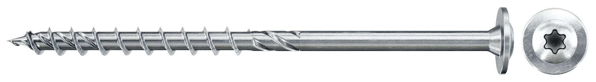 Fischer PowerFast FPF II WTP 6.0 x 100 BC 100 lapos fejű, kékre horganyzott részmenetes forgácslapcsavar TX behajtással, 100 db/csomag termék fő termékképe