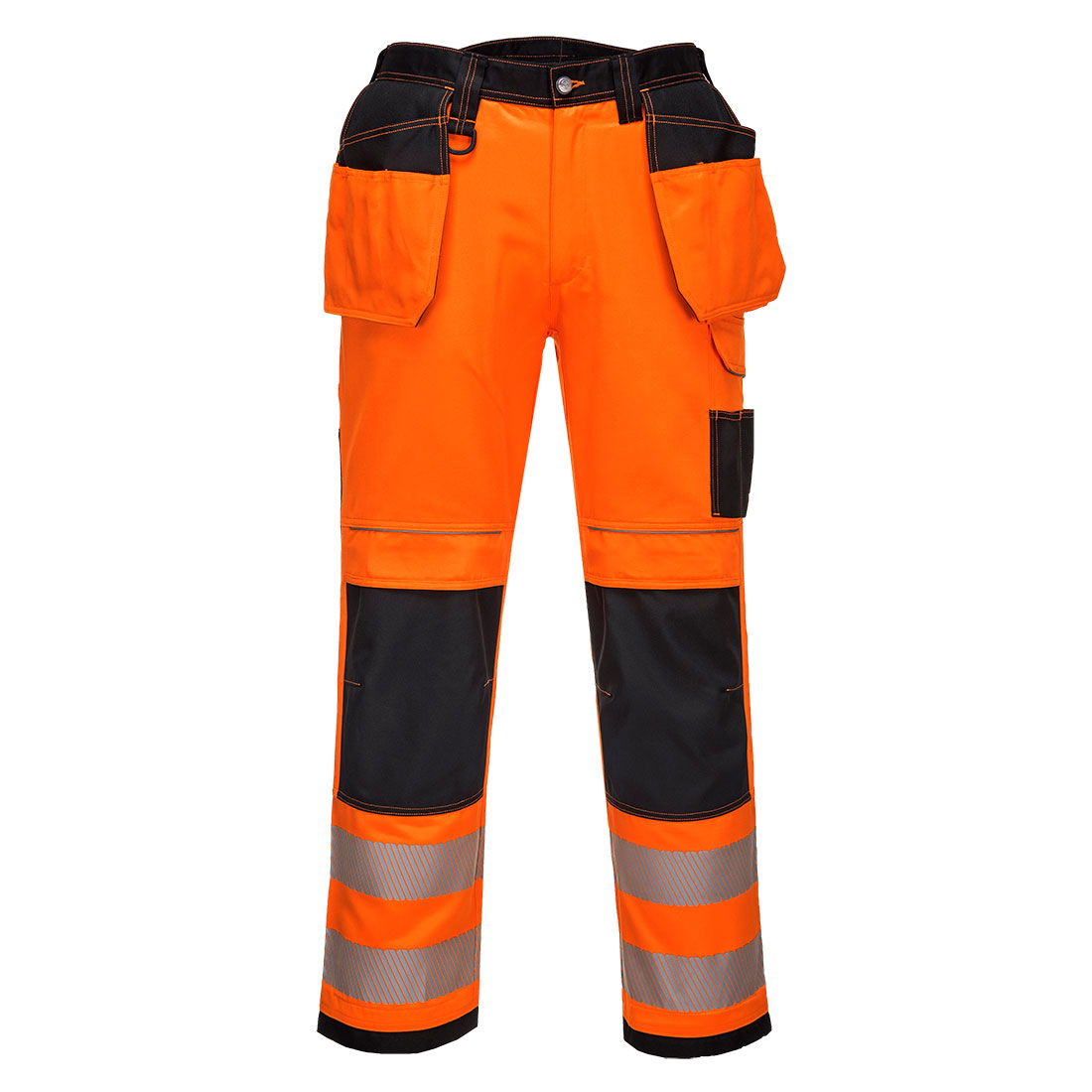 Portwest T501 - PW3 Hi-Vis Holster lengőzsebes nadrág, narancs/fekete termék fő termékképe